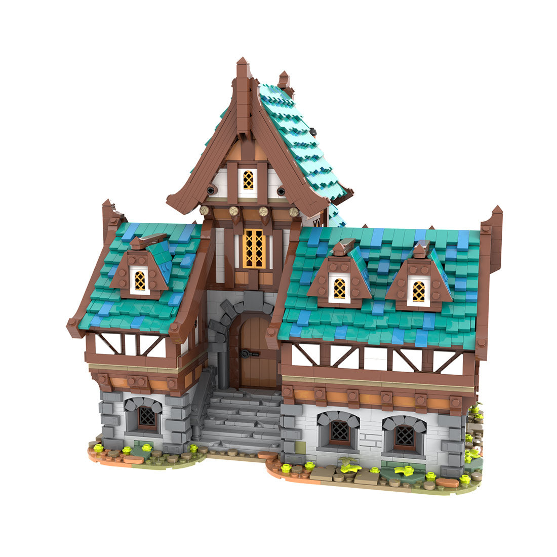 MOC-235629 Drunken Dragon Medieval Tavern Klemmbausteine