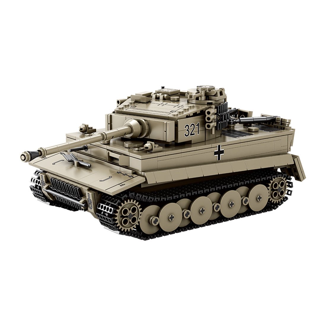 Deutscher Militärpanzer im Maßstab 1/28 Klemmbausteine - LesDiyproduct_type##