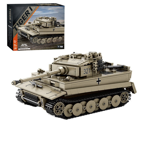Deutscher Militärpanzer im Maßstab 1/28 Klemmbausteine - LesDiyproduct_type##