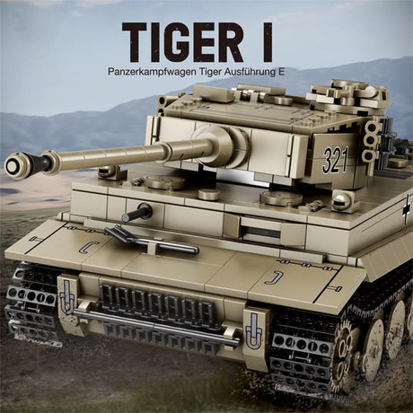 Deutscher Militärpanzer im Maßstab 1/28 Klemmbausteine - LesDiyproduct_type##