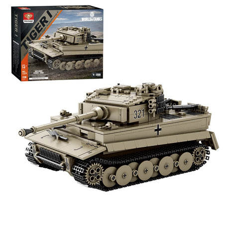 Deutscher Militärpanzer im Maßstab 1/28 Klemmbausteine - LesDiyproduct_type##