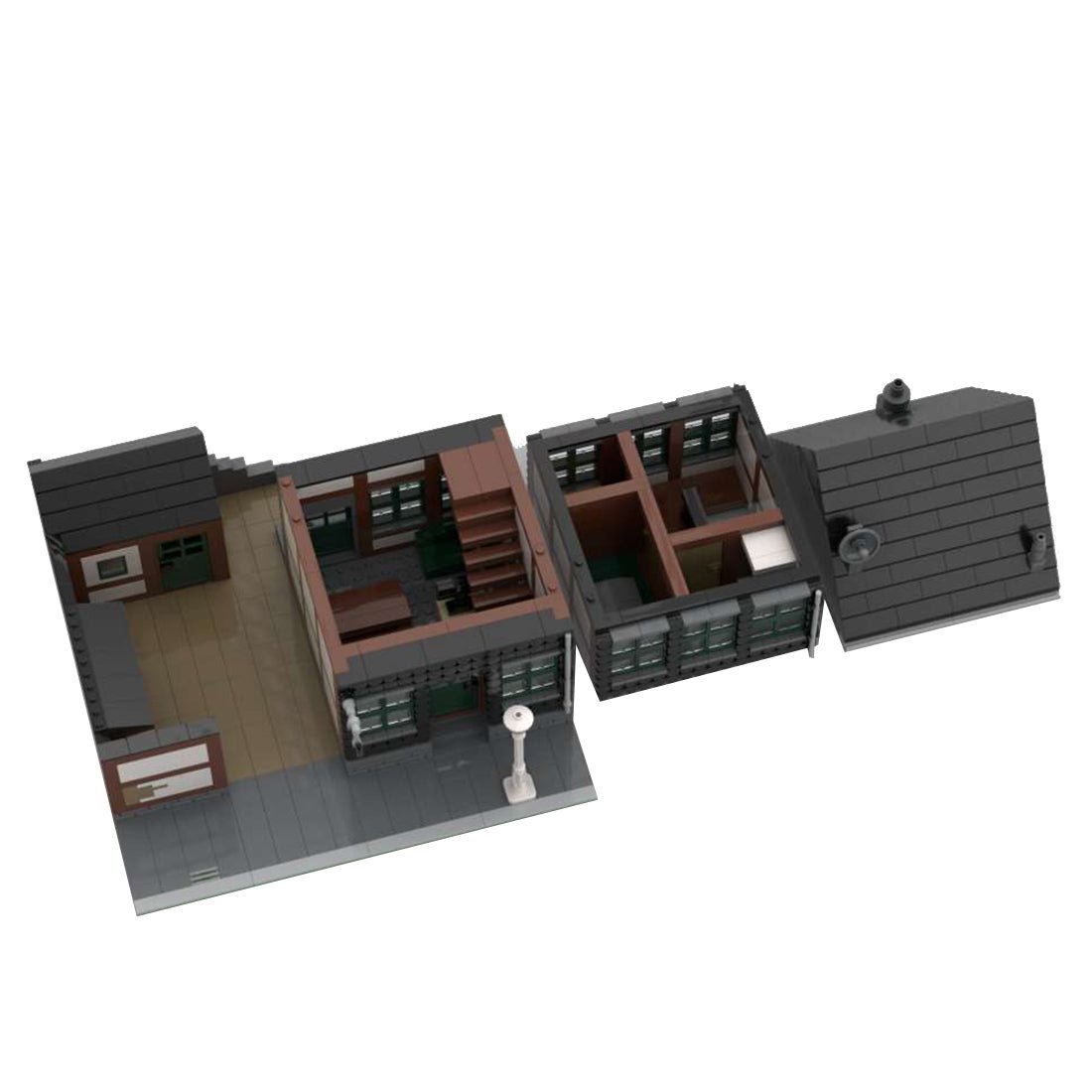 Deutsches altes Fachwerkhaus Klemmbausteine - LesDiyproduct_type##