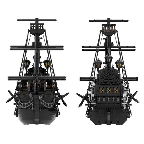 Die schwarze Perle aus Fluch der Karibik(mit Segeln)Klemmbausteine - LesDiyproduct_type##