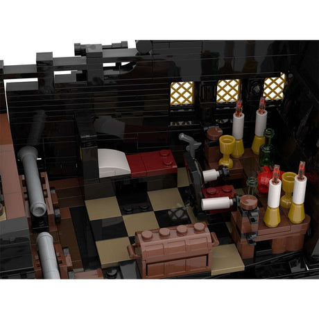 Die schwarze Perle aus Fluch der Karibik(mit Segeln)Klemmbausteine - LesDiyproduct_type##