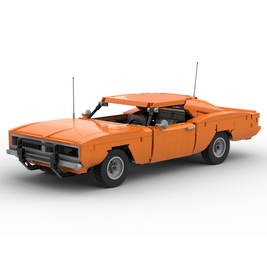 Dodge Charger General Lee Klemmbausteine - LesDiy - Klemmbausteine