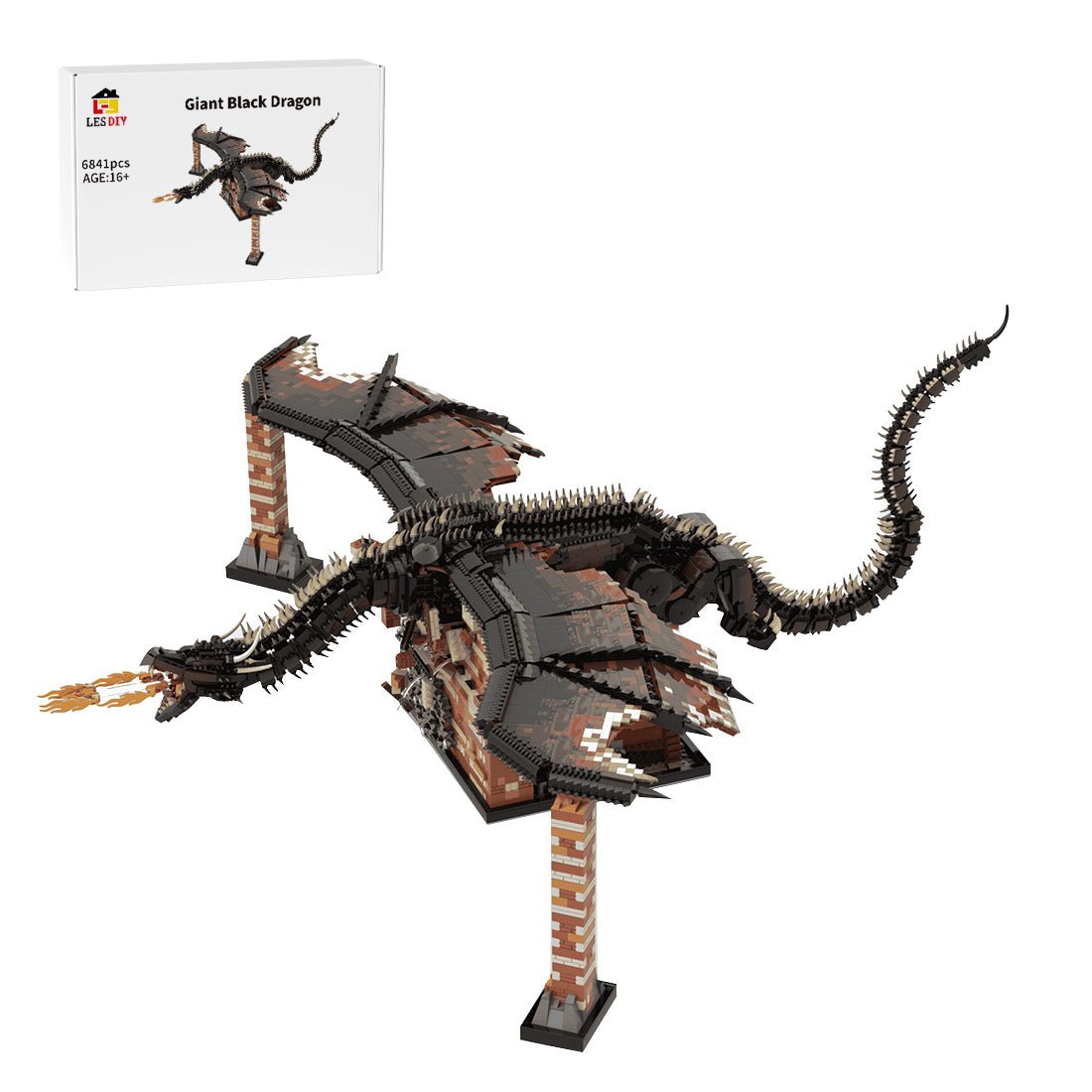 Drogon、 A Song of Ice and Fire Klemmbausteine - LesDiy - Klemmbausteine