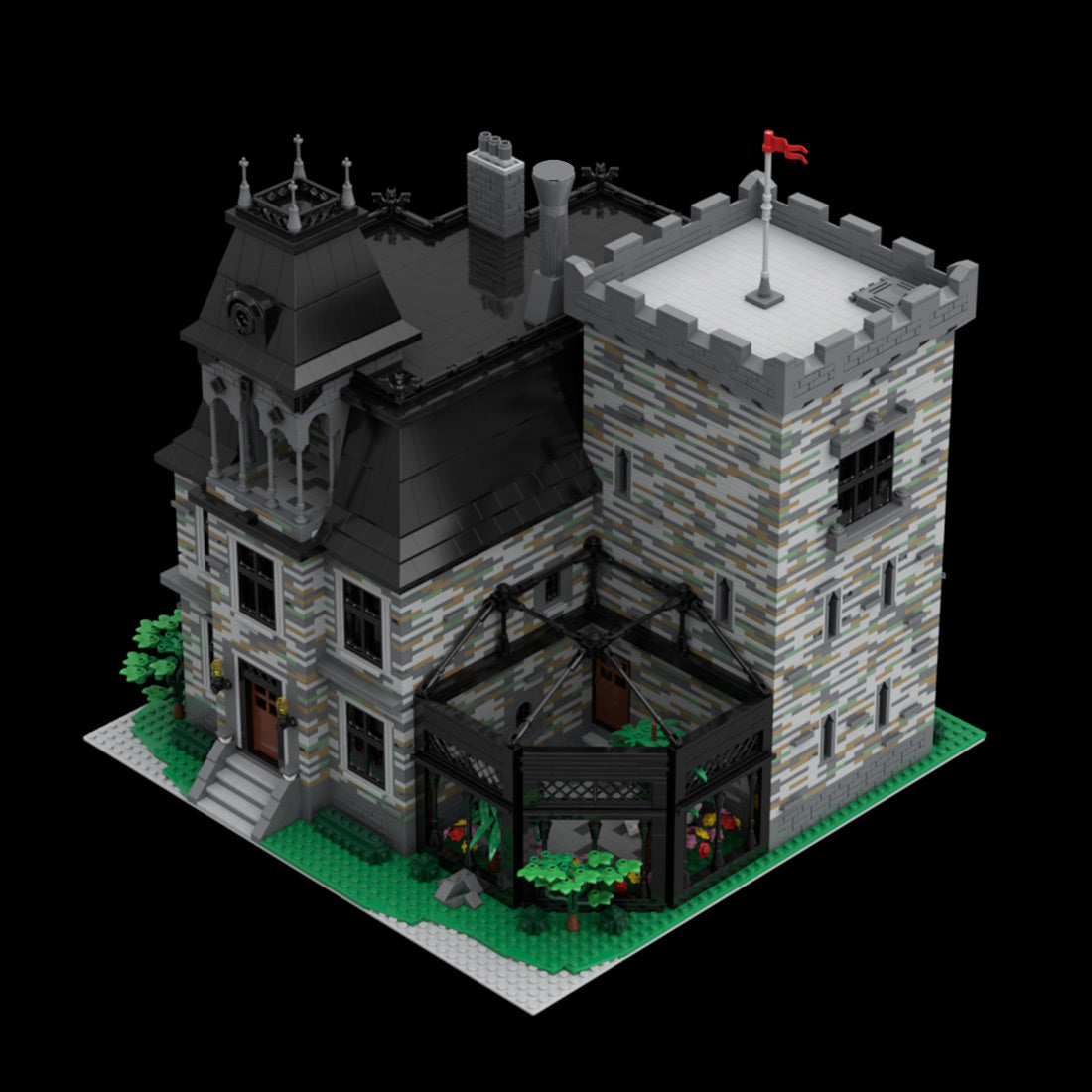 Gothic Castle Villa Klemmbausteine