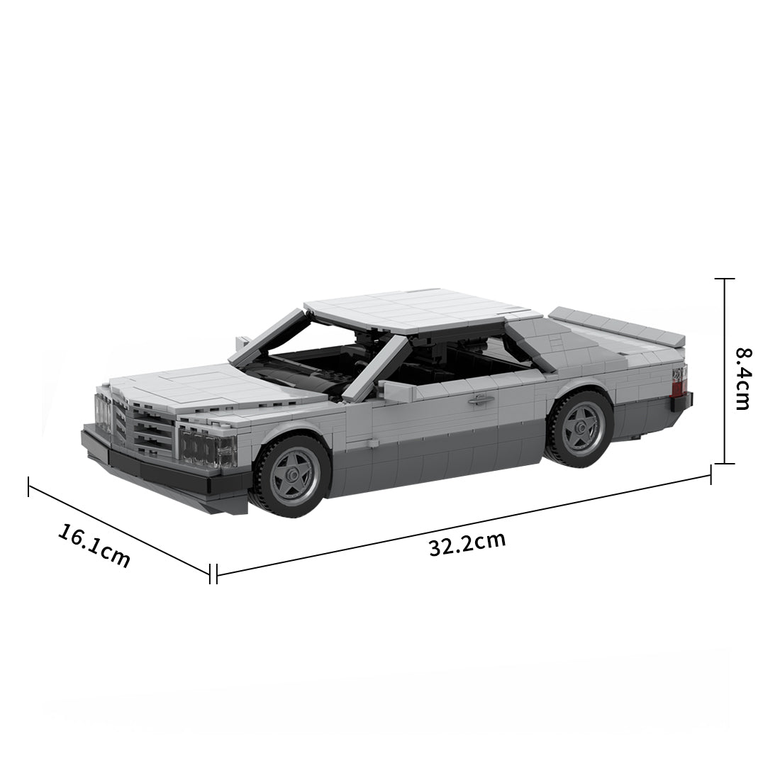 Deutsches Grand-Touring-Coupé der 1980er Jahre Klemmbausteine