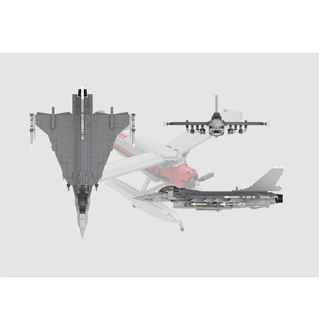 F - 16XL Aircraft MOC Klemmbausteine - LesDiy - Klemmbausteine