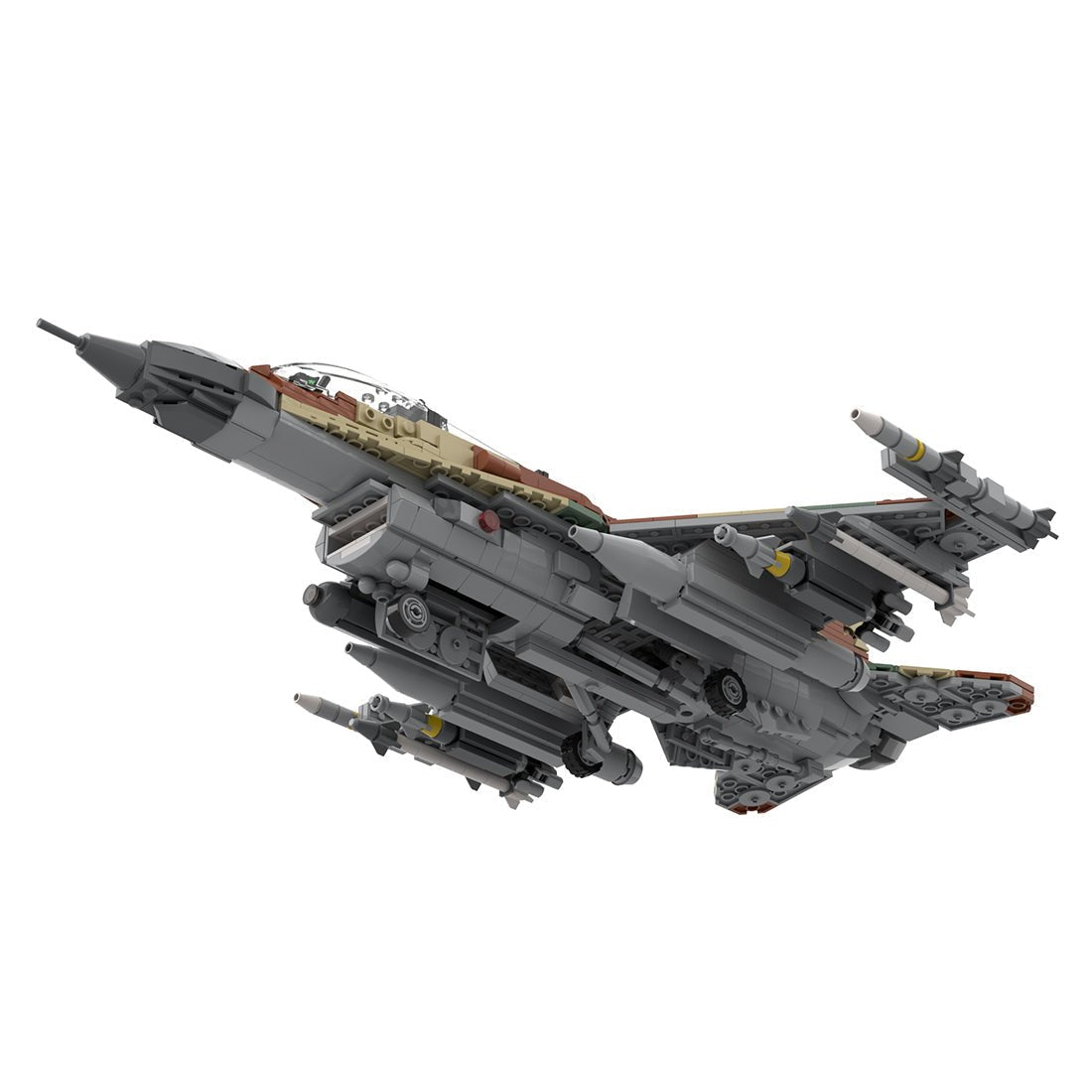 F16I Kampfjet Militär Klemmbausteine - LesDiyproduct_type##