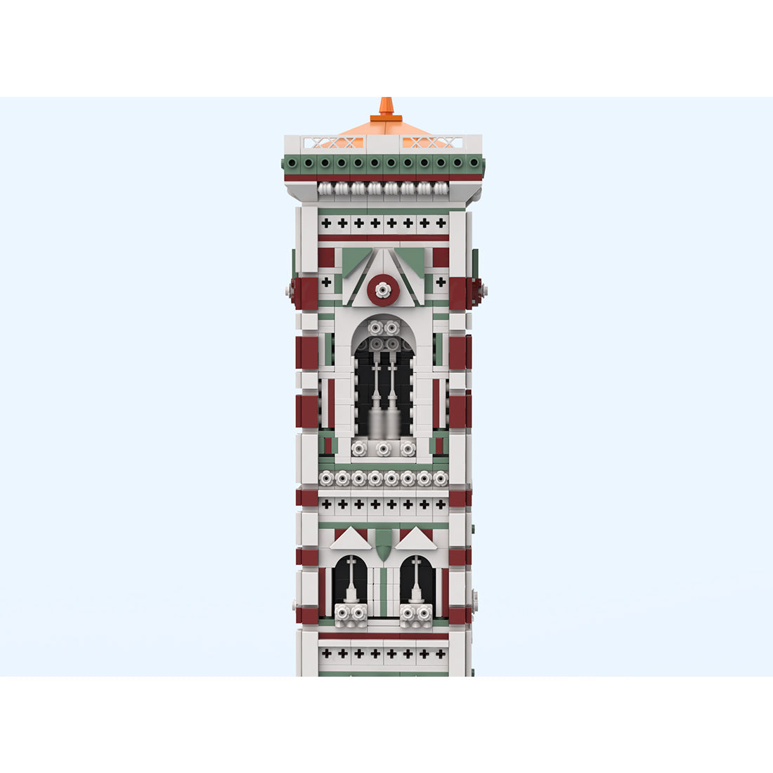 MOC-276357 Giottos Campanile (Glockenturm des Florentiner Doms) Klemmbausteine