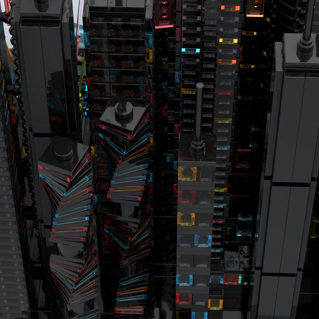 MOC-270096 Bay City - Altered Carbon - a Cyberpunk Microcity Klemmbausteine