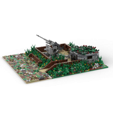 Flak - Artillerie - Festungsszene Klemmbausteine - LesDiyproduct_type##