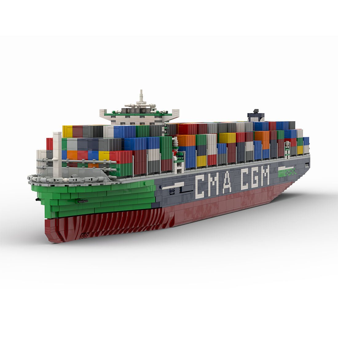 France's Largest Active JacquesSaadé - class Container Ship Klemmbausteine - LesDiy - Klemmbausteine