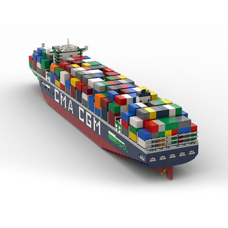 France's Largest Active JacquesSaadé - class Container Ship Klemmbausteine - LesDiy - Klemmbausteine