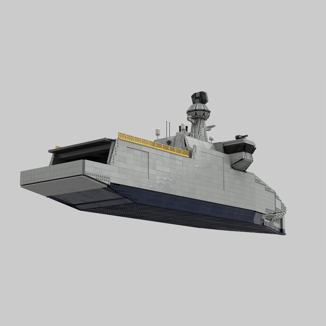 Futuristisches Mehrzweckfahrzeug Marineschiff Militär klemmbausteine - LesDiy - Klemmbausteine