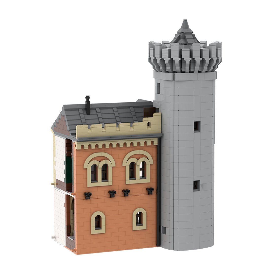 Gatehouse Right Module 3 of Neuschwanstein Castle Klemmbausteine - LesDiy - Klemmbausteine