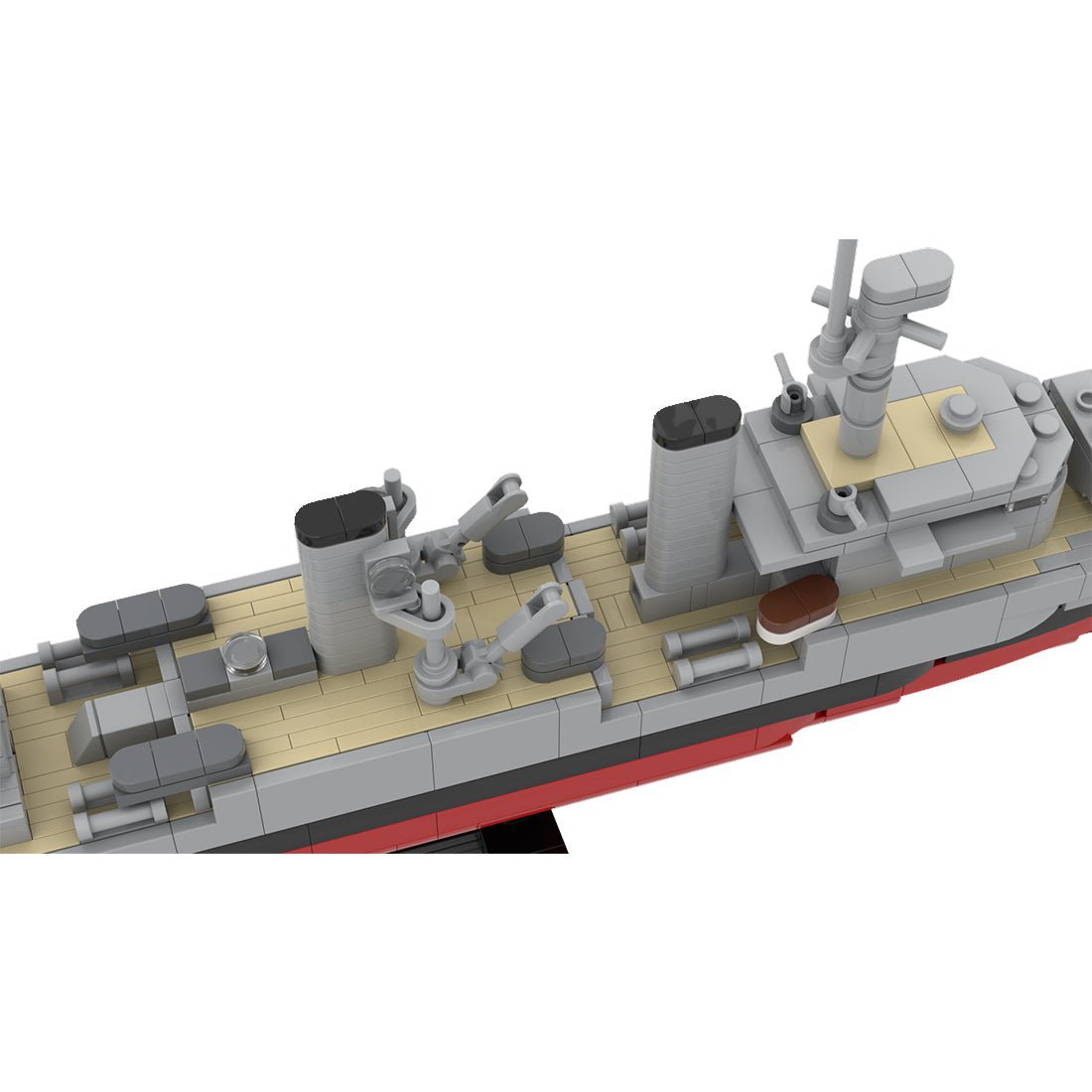 German 1930 Light Cruiser Köln - Scale 1:300 Klemmbausteine - LesDiy - Klemmbausteine