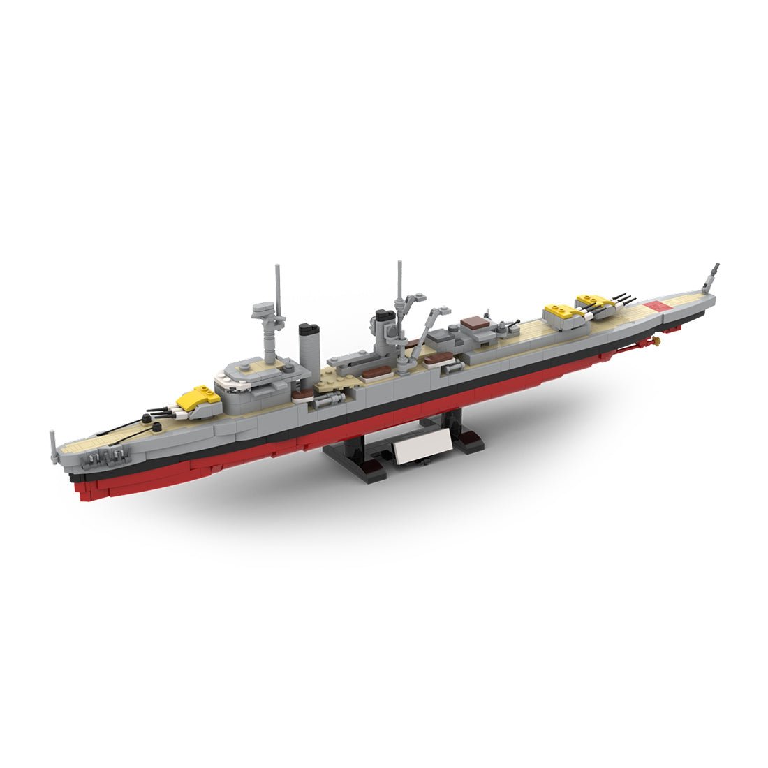 German Light Cruiser Königsberg - Scale 1:300 Klemmbausteine - LesDiyproduct_type##
