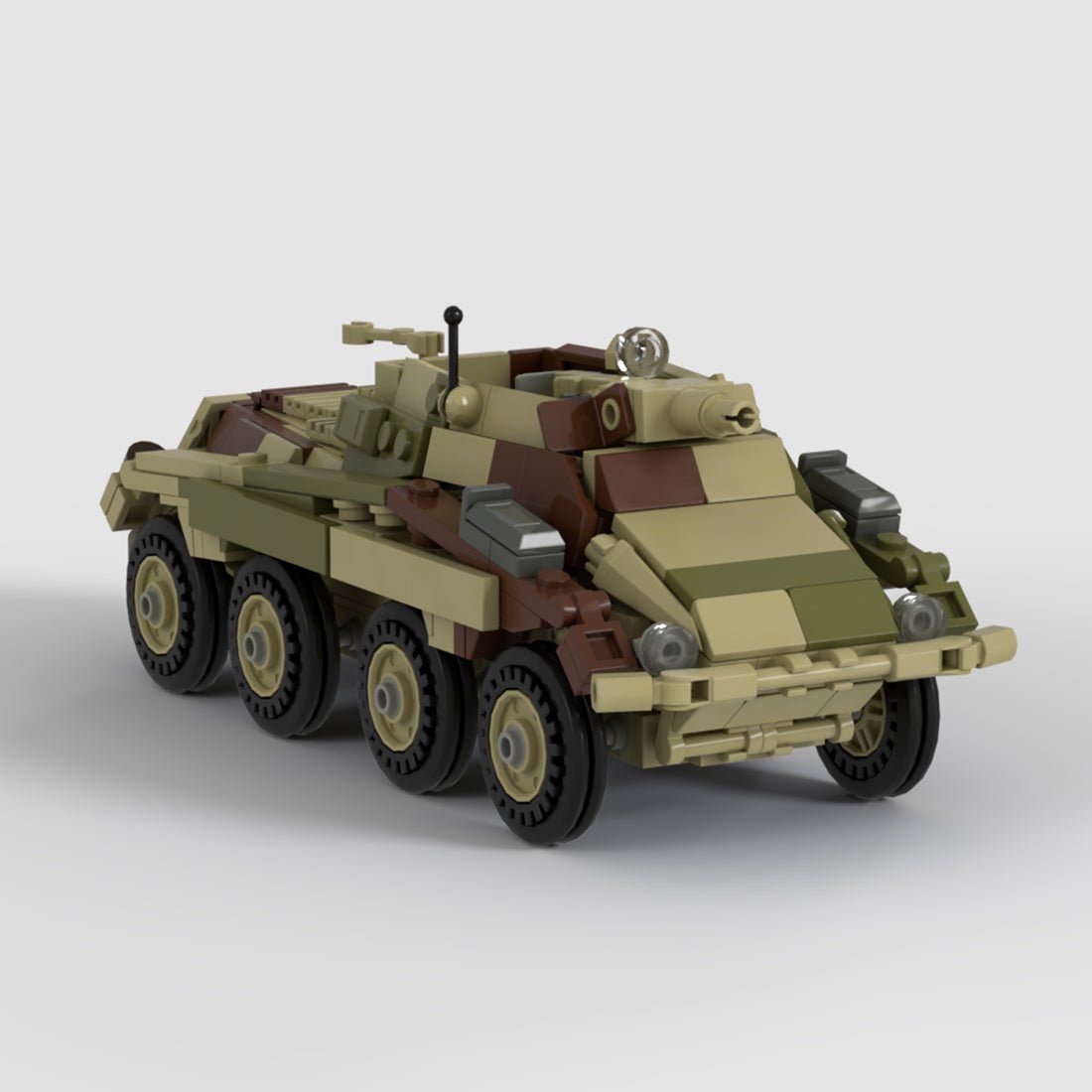 German Sd.Kfz. 234/3 Tank Klemmbausteine - LesDiy - Klemmbausteine