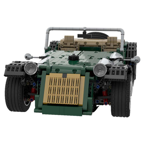 Grüner Sportwagen Modell Retro Roadster - LesDiy - Klemmbausteine