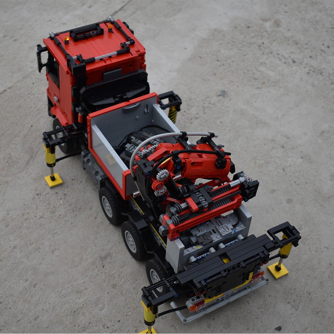 Heavy - Duty Hydraulic Crane Klemmbausteine - LesDiy - Klemmbausteine