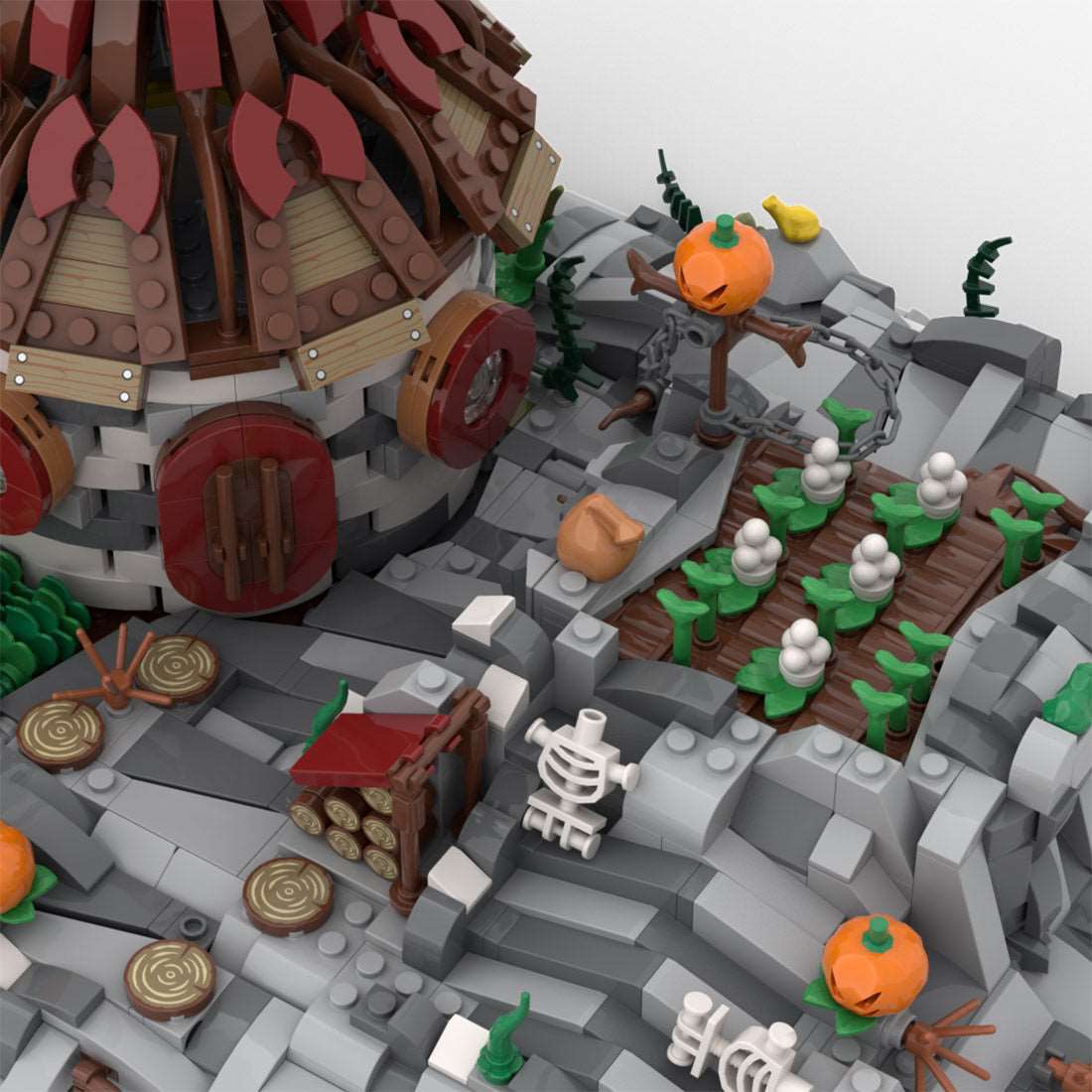 Hexenhäuschen Teil A Modell Klemmbausteine - LesDiy - Klemmbausteine