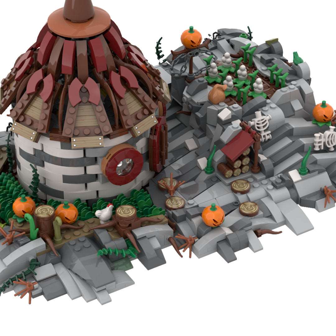 Hexenhäuschen Teil A Modell Klemmbausteine - LesDiy - Klemmbausteine