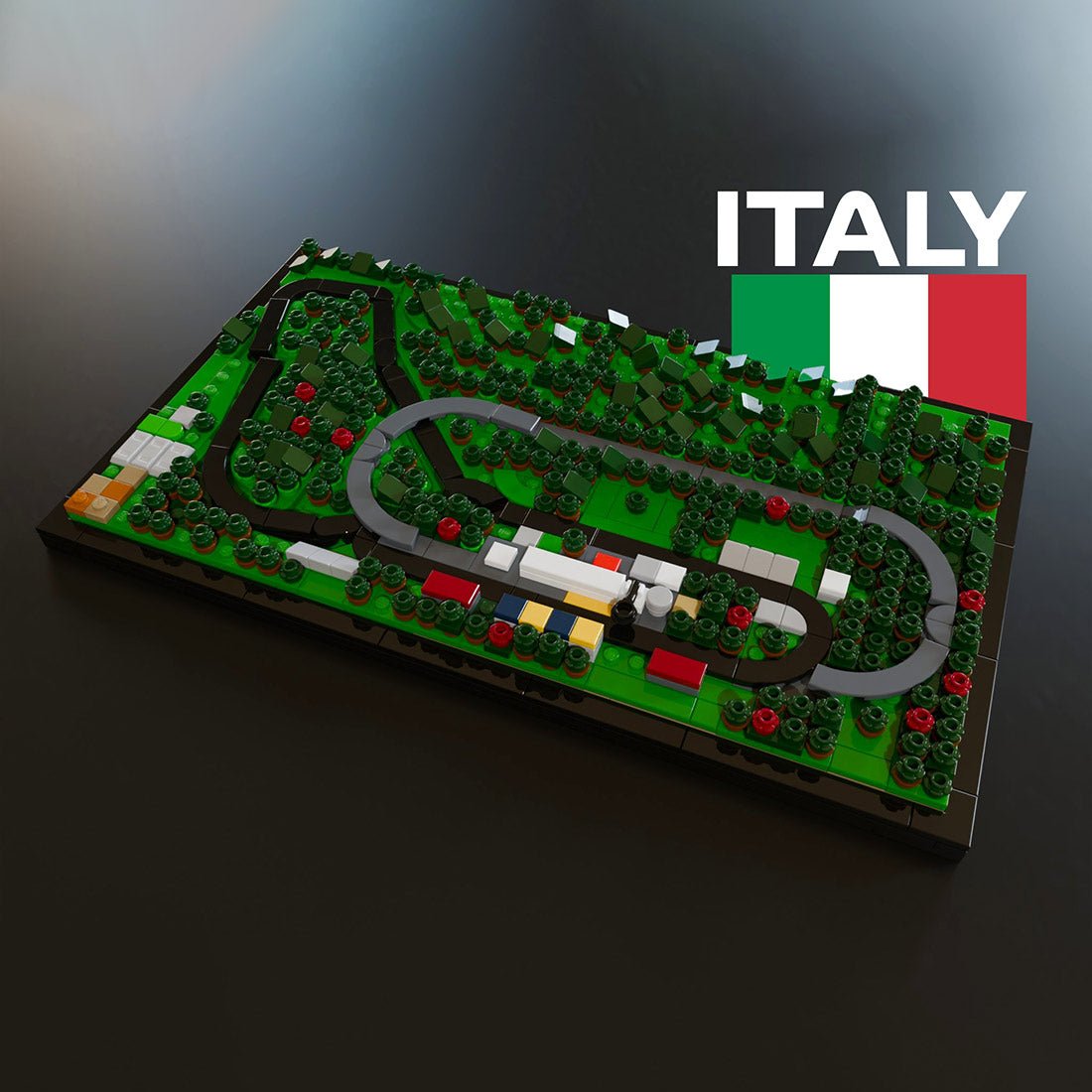 Historic Italian Street Scene Grand Prix Race Track Klemmbausteine - LesDiy - Klemmbausteine