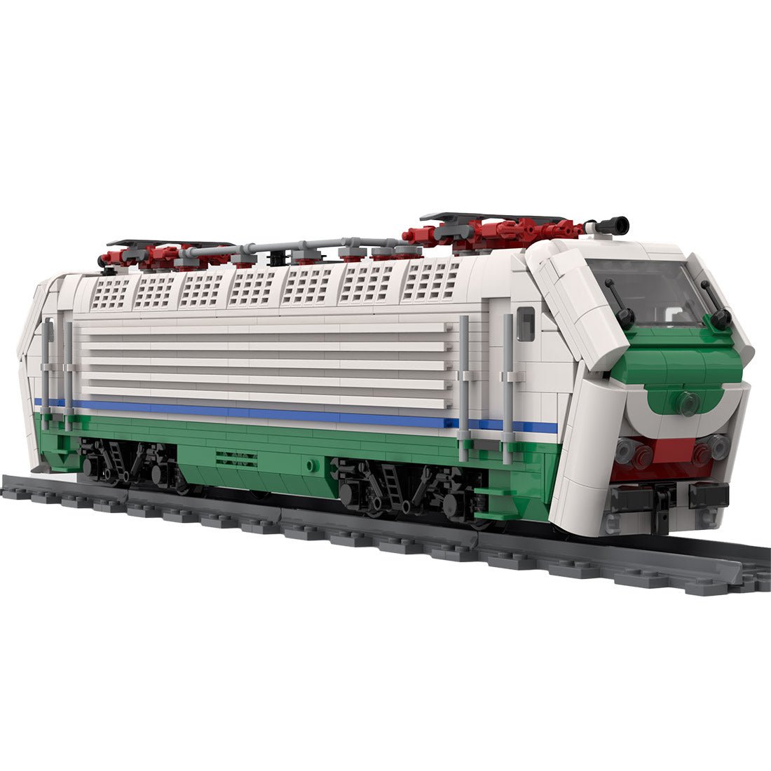 Italian E402B Locomotive Train Klemmbausteine - LesDiy - Klemmbausteine