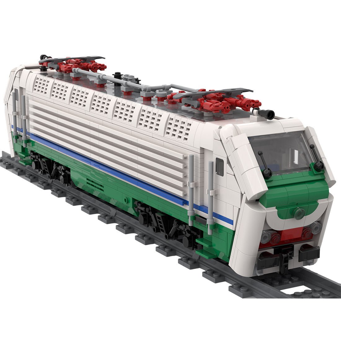 Italian E402B Locomotive Train Klemmbausteine - LesDiy - Klemmbausteine