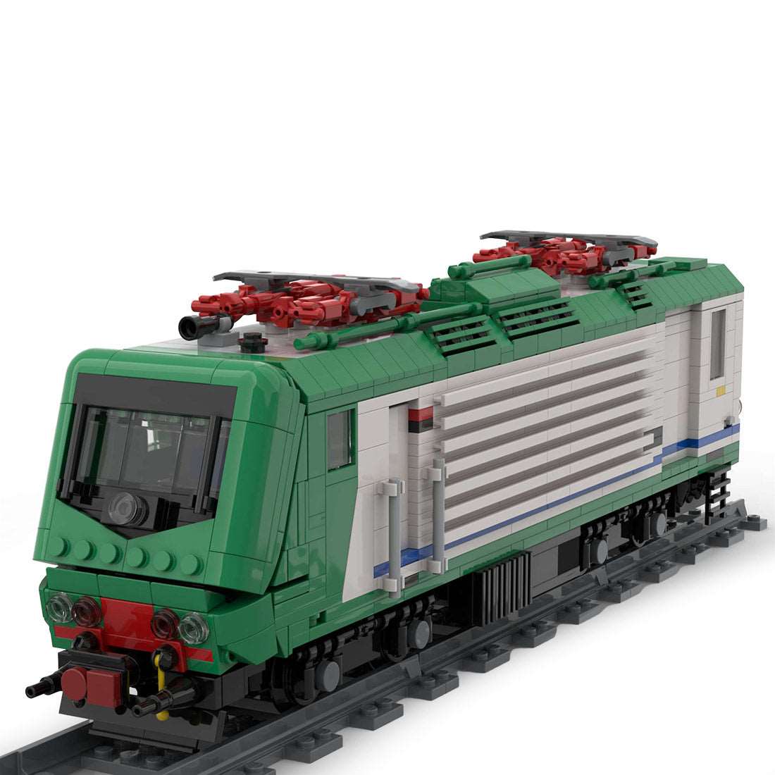 Italien E464 Lokomotivenzug Klemmbausteine - LesDiy - Klemmbausteine