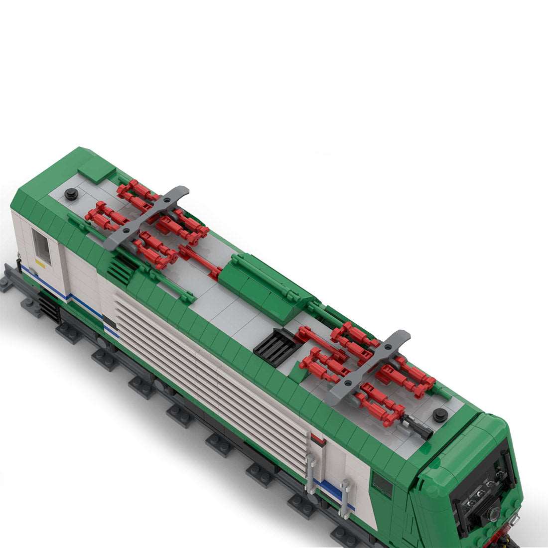 Italien E464 Lokomotivenzug Klemmbausteine - LesDiy - Klemmbausteine