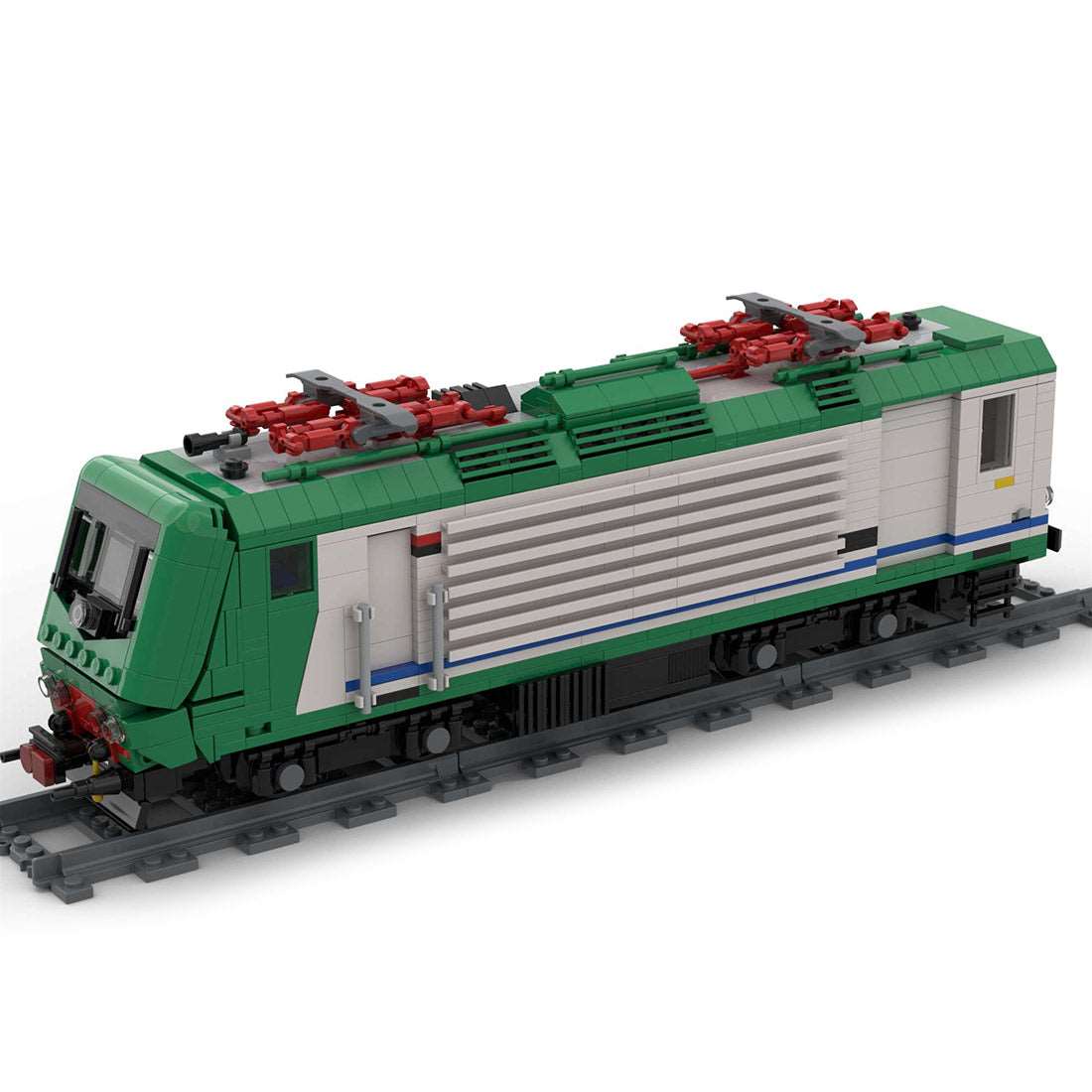 Italien E464 Lokomotivenzug Klemmbausteine - LesDiy - Klemmbausteine