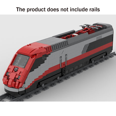Italienische Lokomotive der FS - Klasse ETR 500 Klemmbausteine - LesDiy - Klemmbausteine