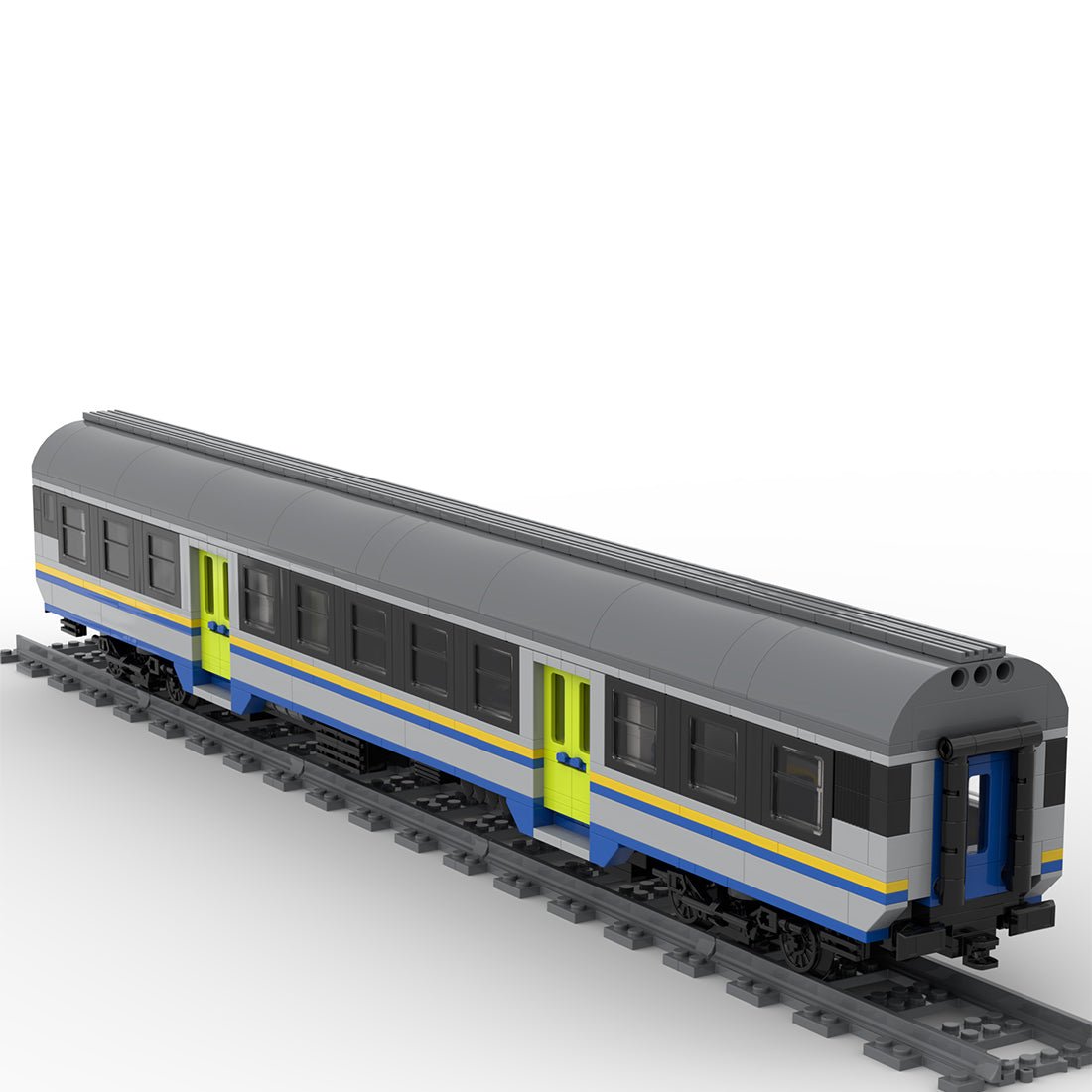 Italy MDVC Carriage DPR Train Klemmbausteine - LesDiy - Klemmbausteine