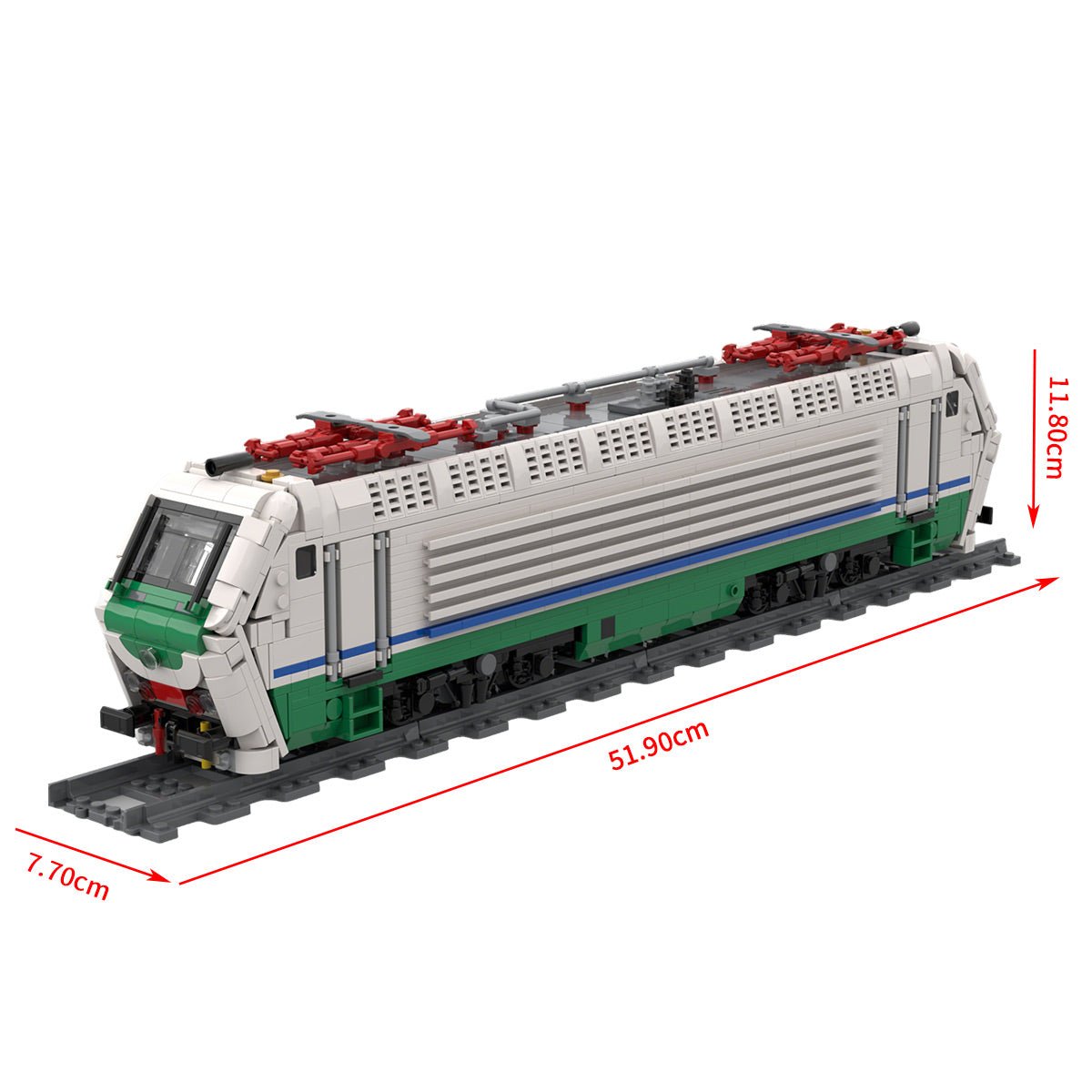 Italy State Railway Class Locomotive Klemmbausteine (Static/1457PCS) - LesDiy - Klemmbausteine