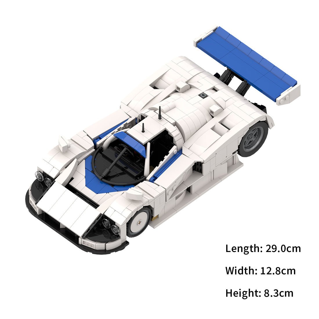 Japanische LeMans - Legende (Weiß /Blau) - Klemmbausteine - LesDiy - Klemmbausteine