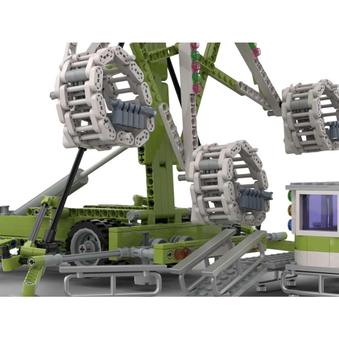 Kirmes - Fahrt mit Rock - O - Plane Klemmbausteine - LesDiy - Klemmbausteine