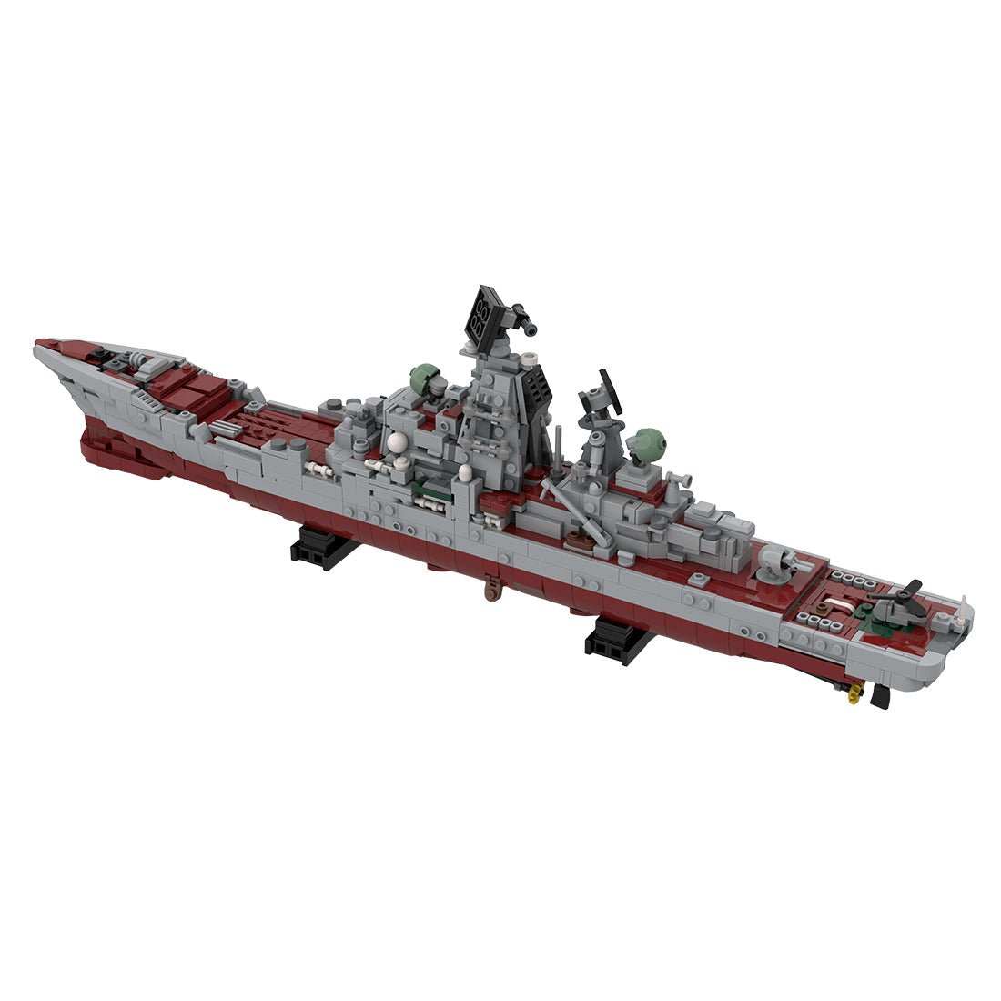 Kirov class battlecruiser | Admiral Lazarev, ex - Frunze Klemmbausteine - Scale 1:485 - LesDiy - Klemmbausteine