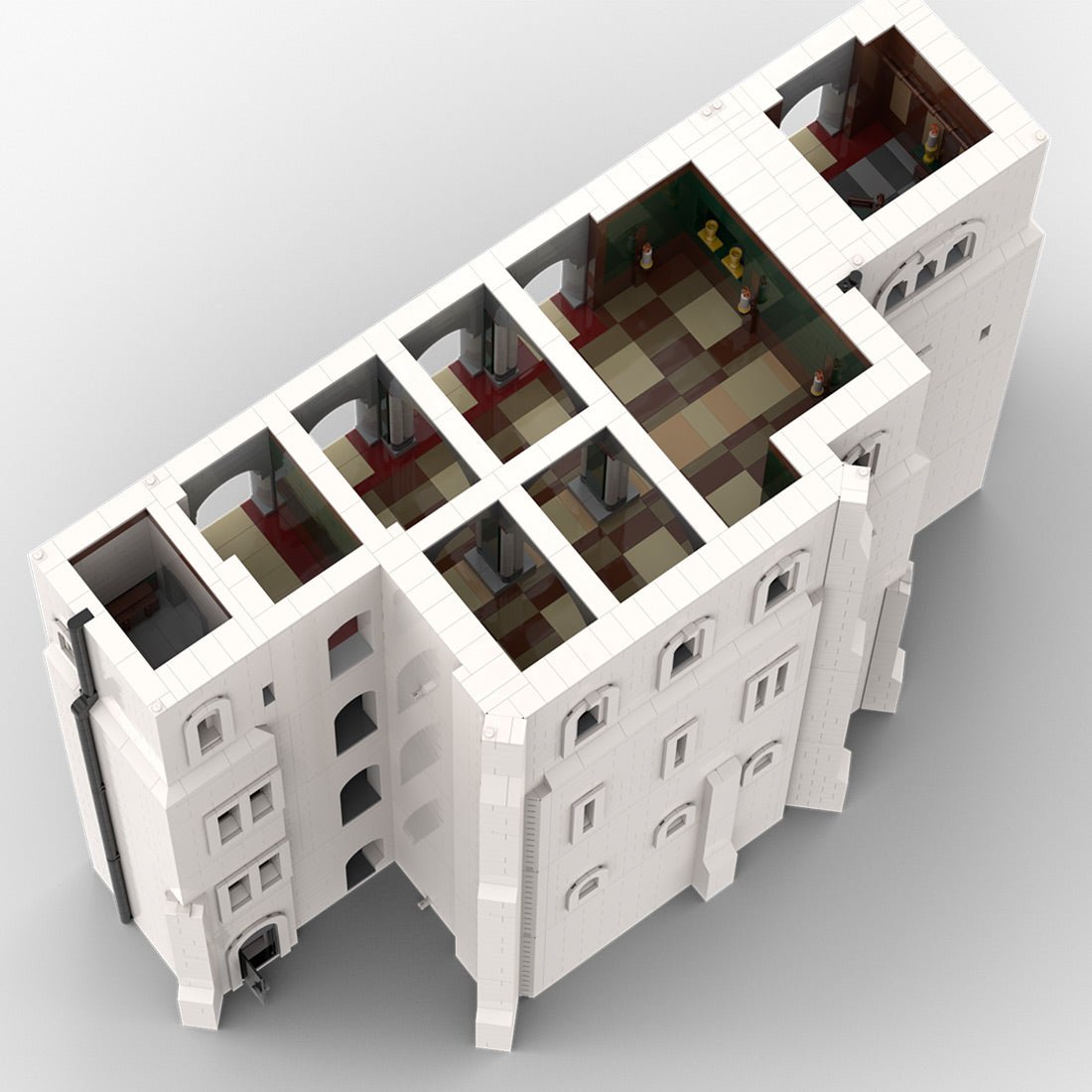 Knighthouse Floor 1 - 4 Module 4 of Neuschwanstein Castle Klemmbausteine - LesDiy - Klemmbausteine