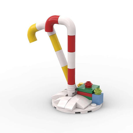 Kreativer Weihnachtsbonbonstab Klemmbausteine - LesDiy - Klemmbausteine