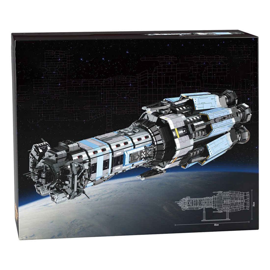AGATHA KING Langförmiges Sci - Fi - Schlachtschiff - Raumschiff Klemmbausteine - LesDiy - Klemmbausteine