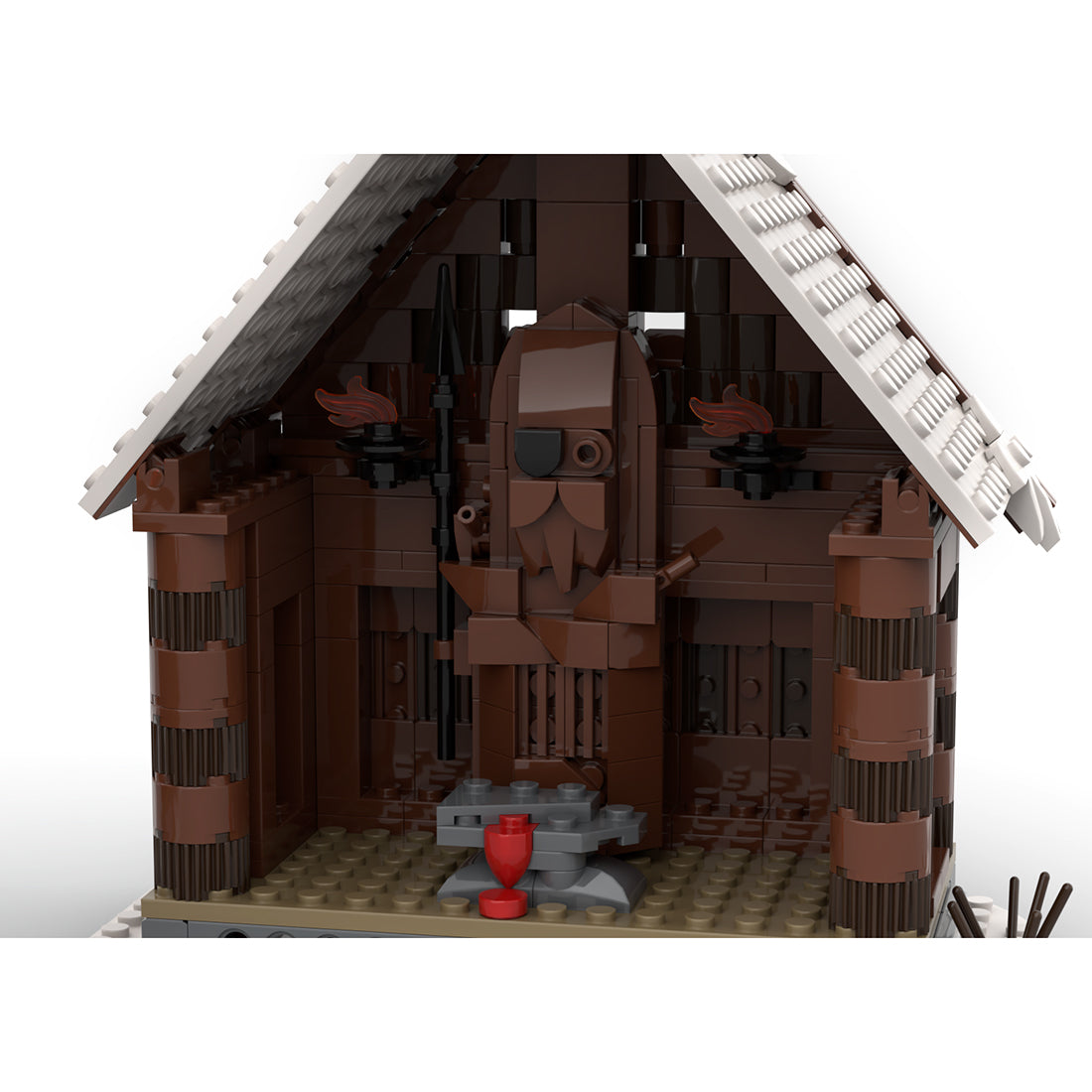 MOC - 104429 Winter Viking God House Klemmbausteine - LesDiy - Klemmbausteine