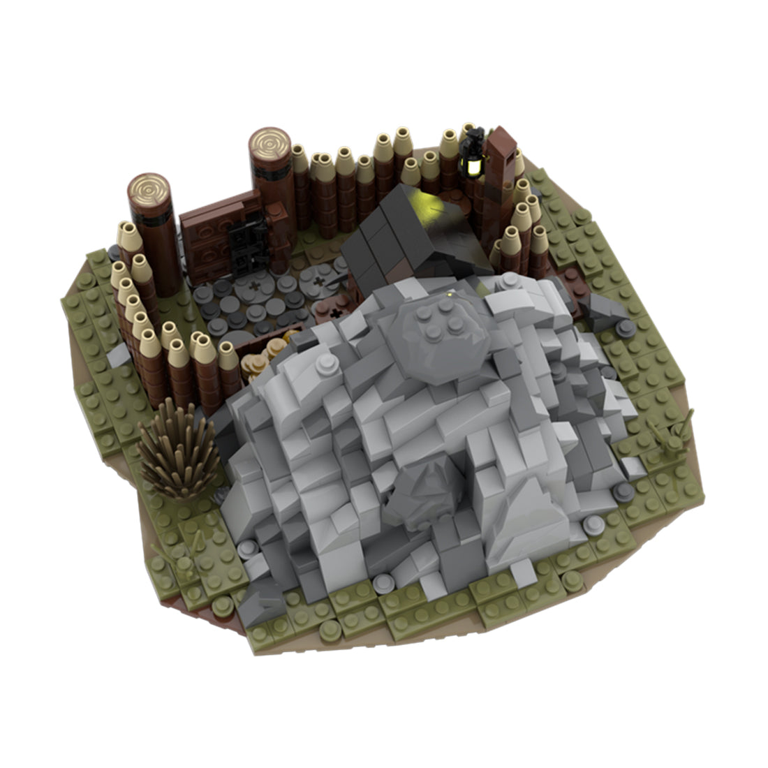 MOC - 114319 Medieval Gold Mine Klemmbausteine - LesDiy - Klemmbausteine