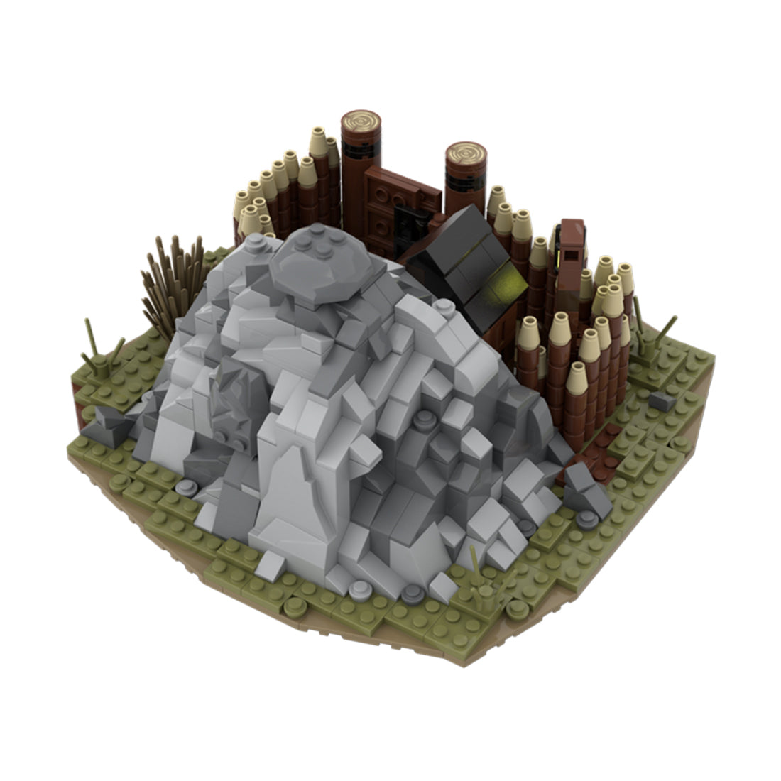 MOC - 114319 Medieval Gold Mine Klemmbausteine - LesDiy - Klemmbausteine