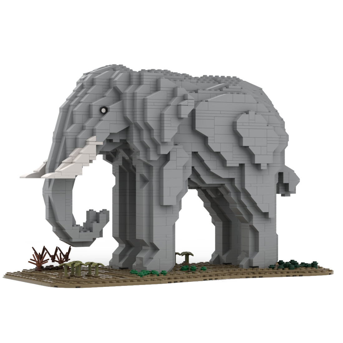 MOC - 93606 Elephant Klemmbausteine - LesDiy - Klemmbausteine