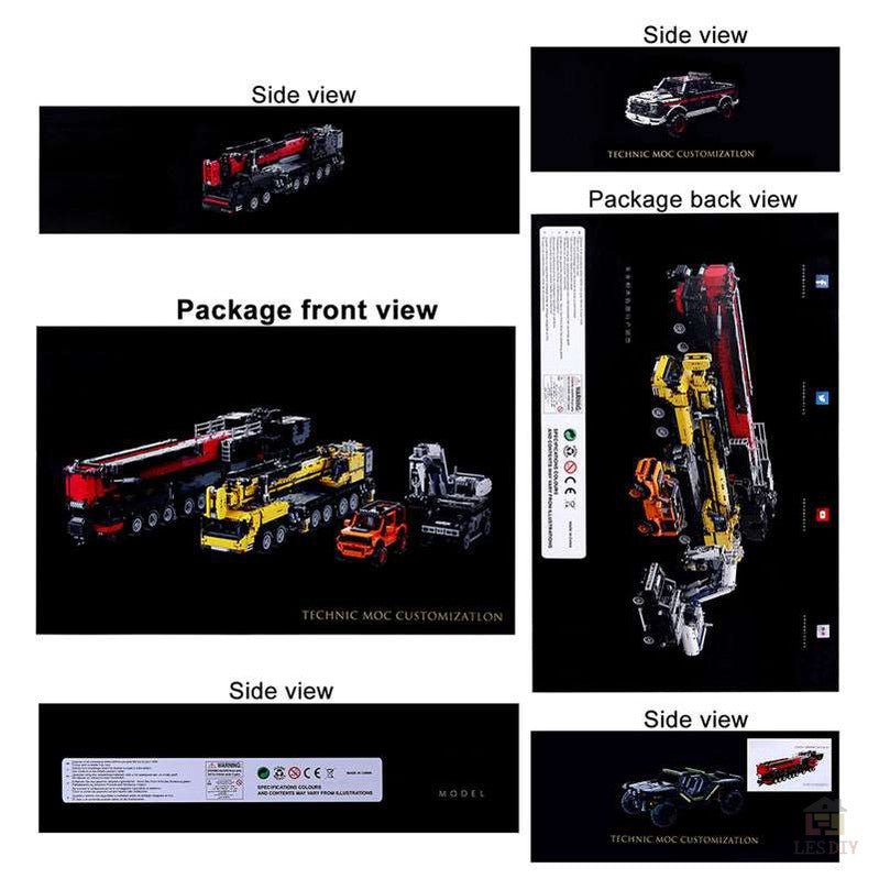 Liebherr LTM1750 Kran V3.0 mit 12 Motoren Klemmbausteine - LesDiy - Klemmbausteine
