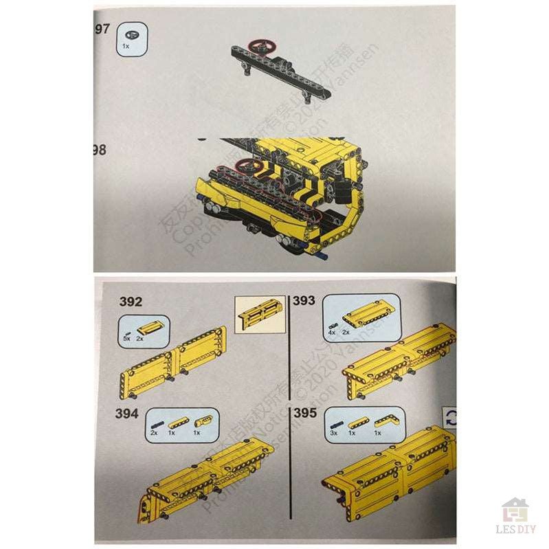 Liebherr LTM1750 Kran V3.0 mit 12 Motoren Klemmbausteine - LesDiy - Klemmbausteine