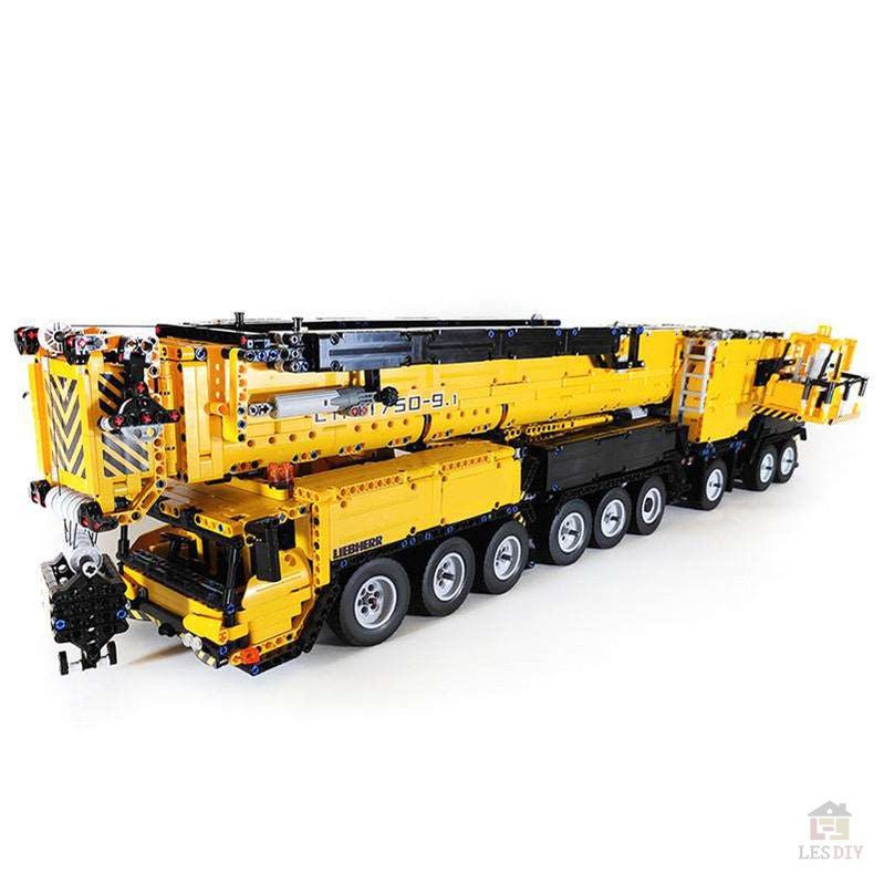 Liebherr LTM1750 Kran V3.0 mit 12 Motoren Klemmbausteine - LesDiy - Klemmbausteine